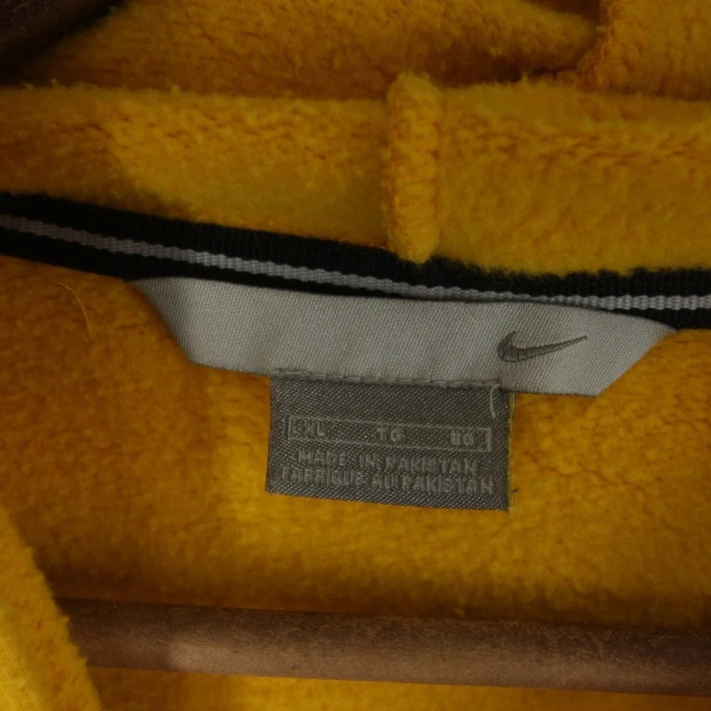 Vintage Nike Hoodie Mens XL Yellow Oregon Patches There Is No Finish Line
